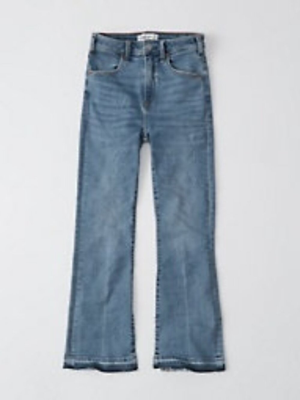 Abercrombie Womens High Rise Ankle Flare Jeans